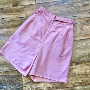 VINTAGE High Rise Baby Pink Golf Shorts